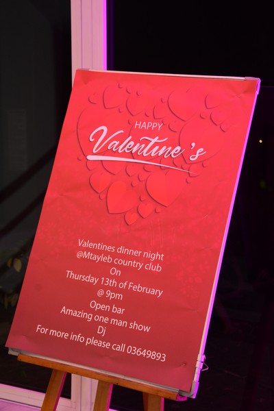 Valentine's Dinner at Mtayleb Country Club